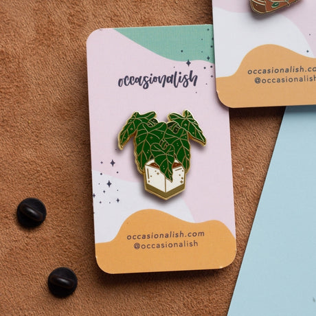 Alocasia Frydek Enamel Pin