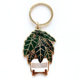 Alocasia Frydek Plant Keychain