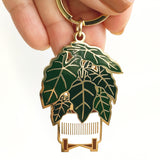 Alocasia Frydek Plant Keychain