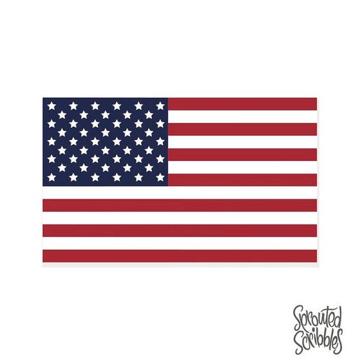 American Flag Sticker