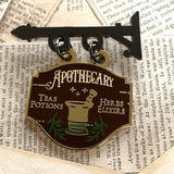 Apothecary Shop Sign Enamel Pin