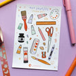 Art Supplies Sticker Sheet