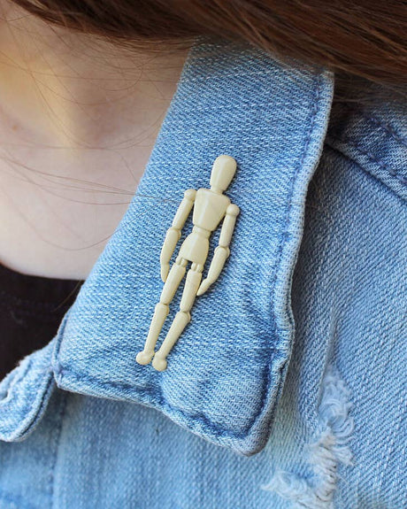 Artist Mannequin Enamel Pin