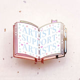 Artists Support Artists Sketchbook Enamel Pin