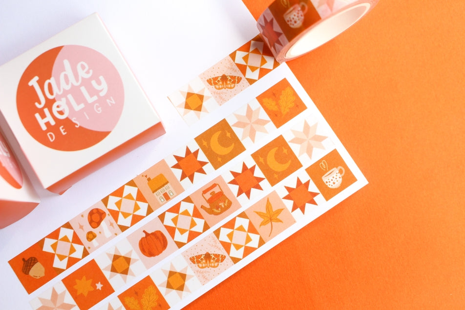 Autumn Patchwork Washi Tape