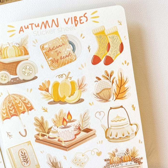 Autumn Vibes Sticker Sheet