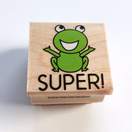 Super Frog Rubber Stamp