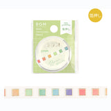 Basic Color Check Box Slim Washi Tape