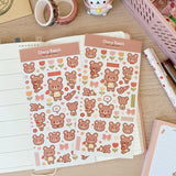 Bear Friends Sticker Sheet