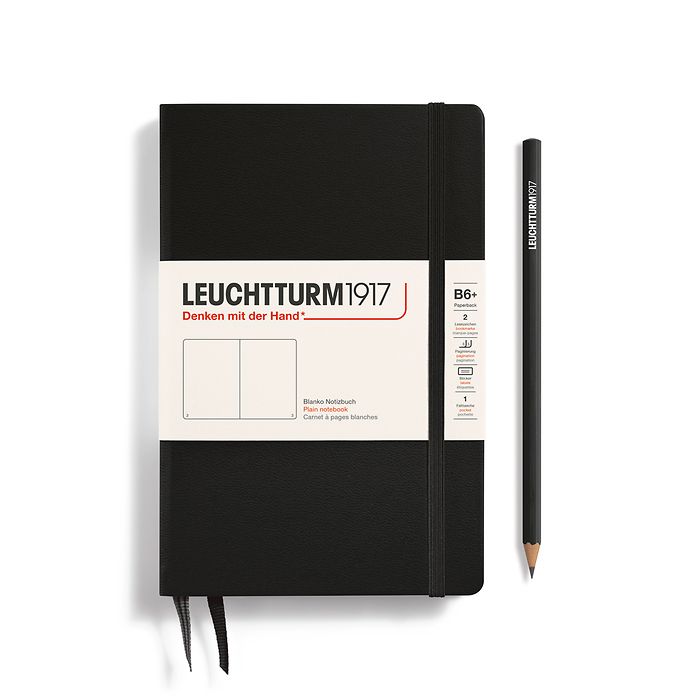 Black Hardcover Paperback (B6) Notebook