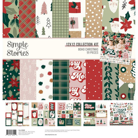 Boho Christmas Collection Kit 12"X12"