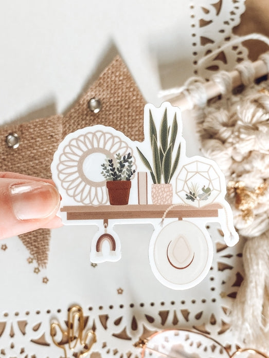 Boho Shelf Sticker