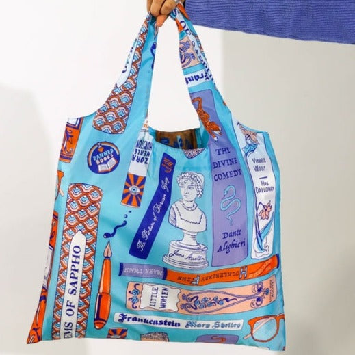 Bookbag Art Sack - Eco-Friendly Reusable Bibliophile Tote