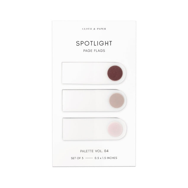 Spotlight Page Flag Set - Bordeaux/Demure/Porcelain Vol 4