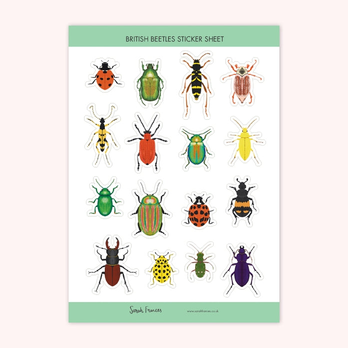 British Beetles Stickers