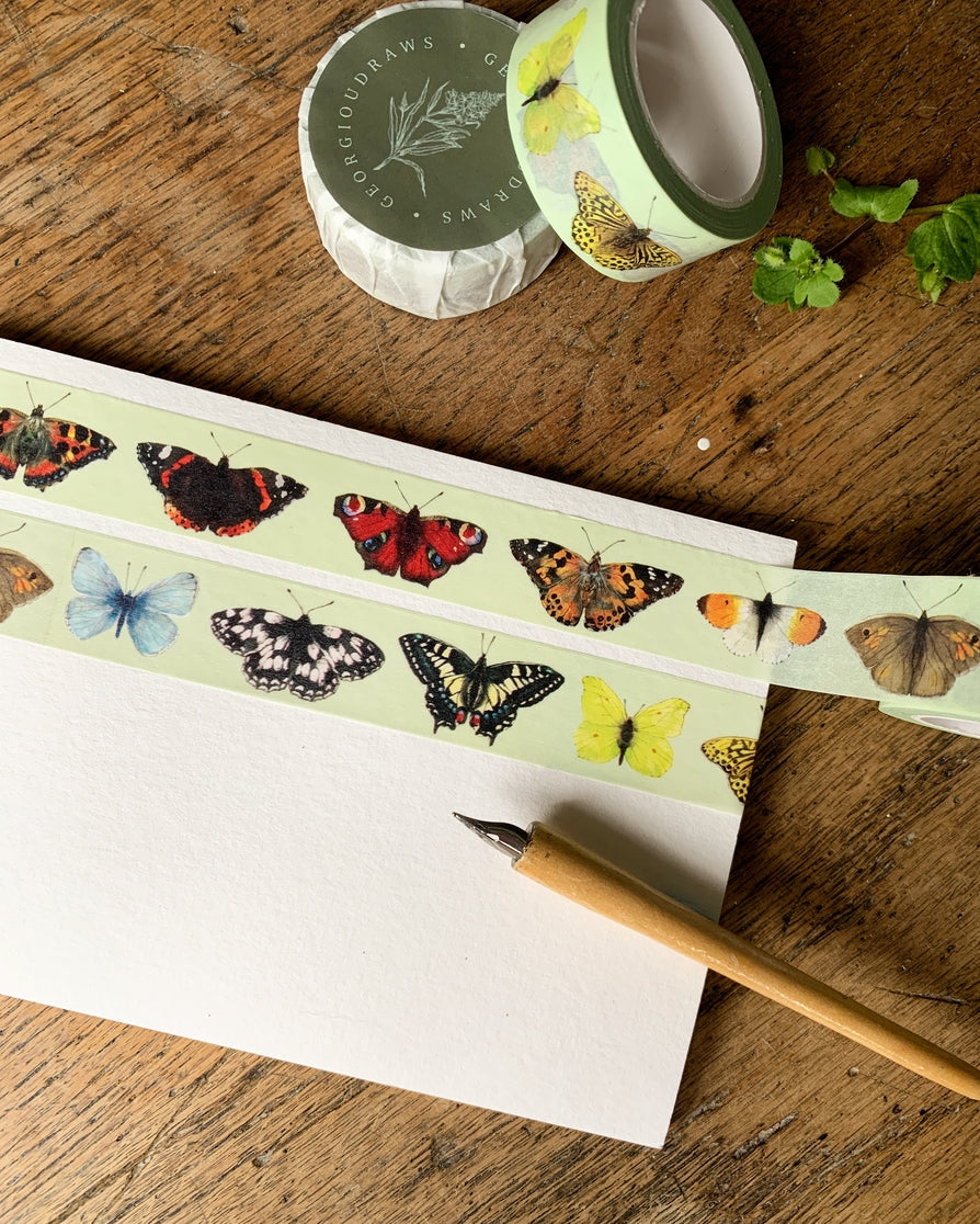 British Butterflies Washi Tape