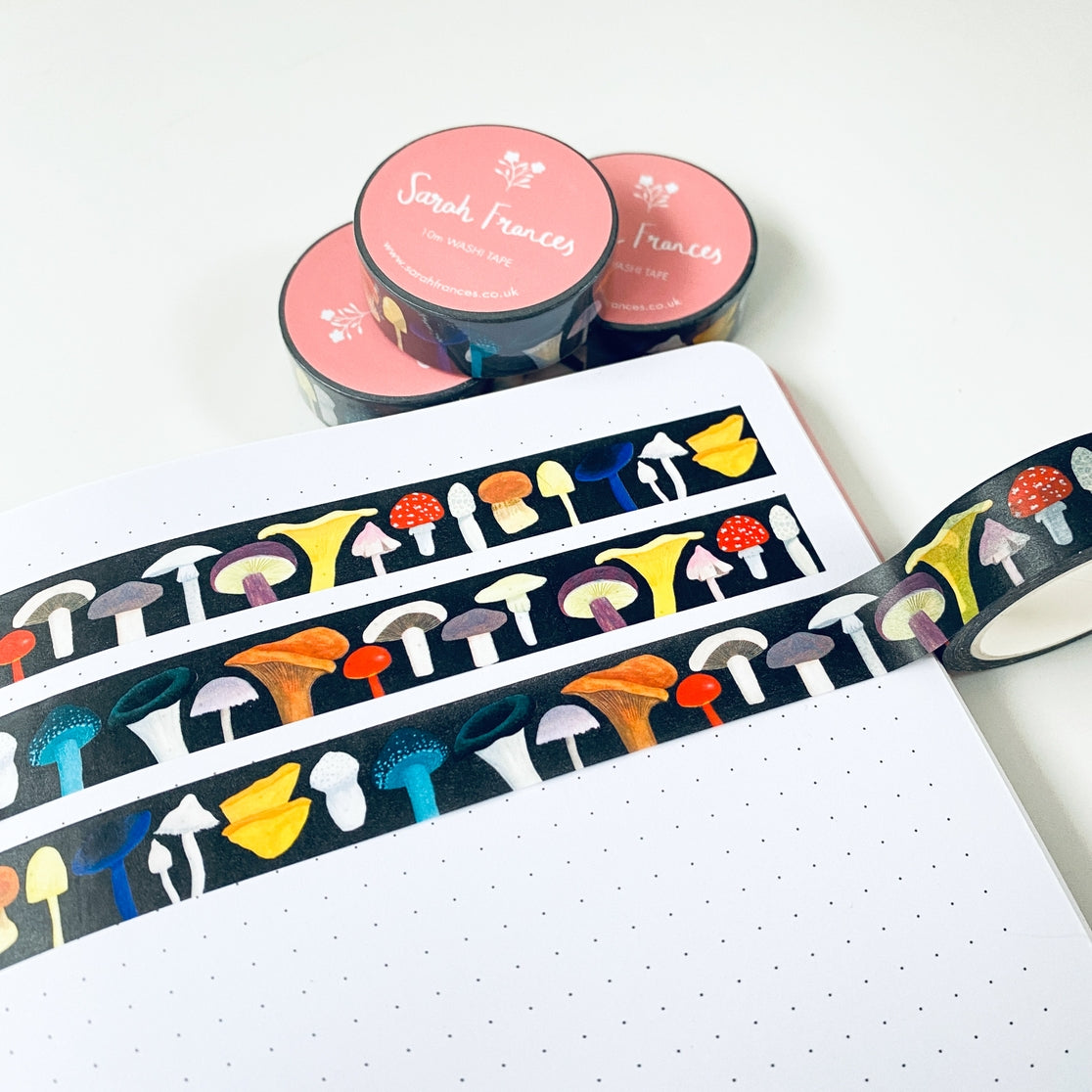 British Mushrooms Washi Tape