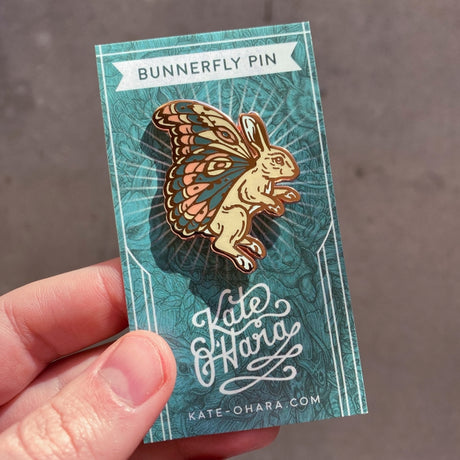 Bunnerfly Enamel Pin