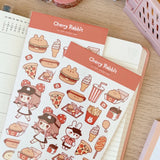 Burger Cafe Sticker Sheet