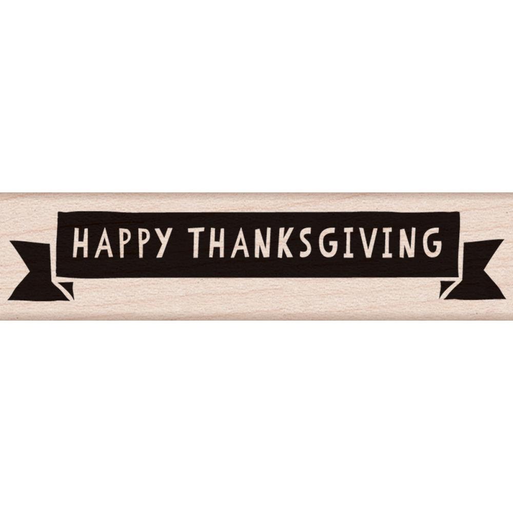 Thanksgiving Banner Rubber Stamp