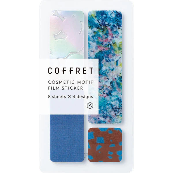 King Jim Coffret Cosmetic Motif Film Stickers Bar Horizon Blue