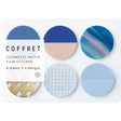 King Jim Coffret Cosmetic Motif Film Stickers Circle Horizon Blue