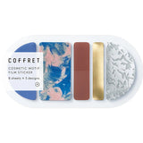 King Jim Coffret Cosmetic Motif Film Stickers Oval Horizon Blue 