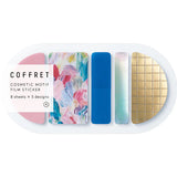 King Jim Coffret Cosmetic Motif Film Stickers Oval Pink Float