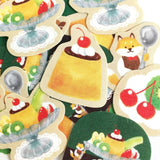 Cafe Moon Pudding Flake Sticker