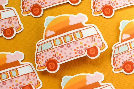 Camper Van Vinyl Sticker