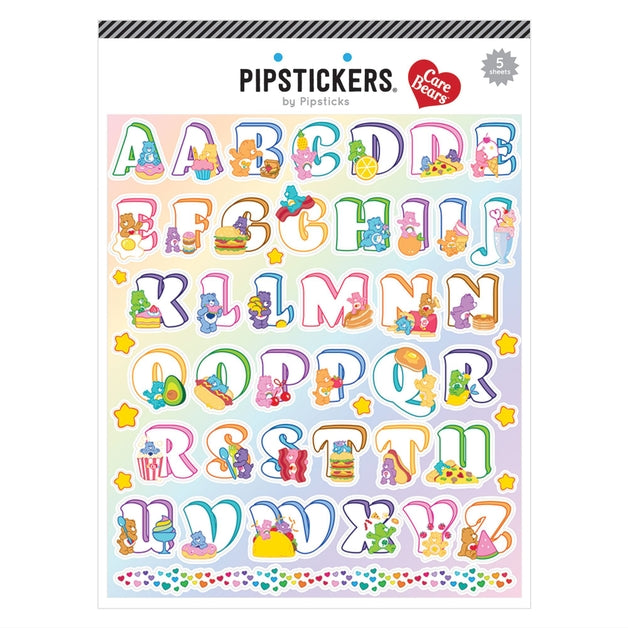 Care Bears Beary Hungry Big Alphabet Sticker (5ct)