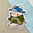 Casual Cat Vinyl Sticker