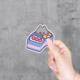 Cat Bento Box Vinyl Sticker