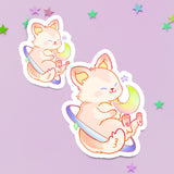 Cat Moon Star Sticker