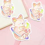 Cat Moon Star Sticker