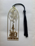 Cathedral Candlestick Metal Brass Bookmark