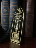 Cathedral Candlestick Metal Brass Bookmark