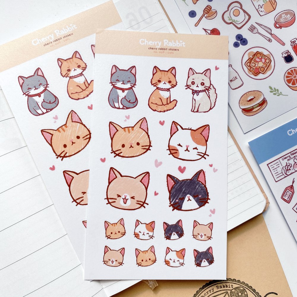 Cats #2 Sticker Sheet