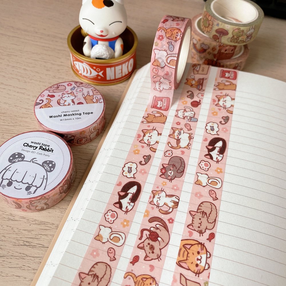 Cats Party Washi Tape