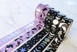 Celestial Moon & Stars Holographic Foil Washi Tape