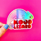 Chameleon Holo Sticker "Mood Lizard"