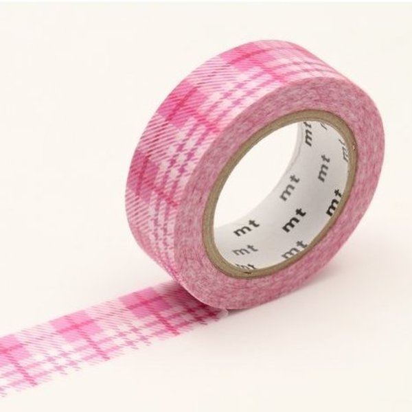 MT Washi Tape Check Light Pink