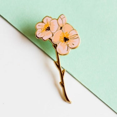 Cherry Blossom Enamel Pin