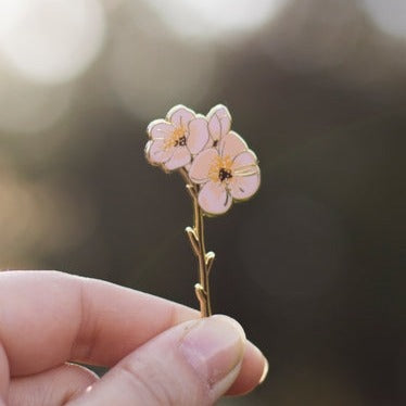 Cherry Blossom Enamel Pin