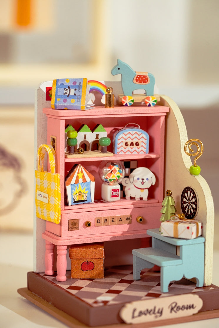 Kit de casa en miniatura para hacer tú mismo una casa de juguete infantil