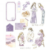 Choume Girl Flake Sticker Purple