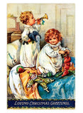 Christmas Postcard Box - 36 Unique Vintage Postcards