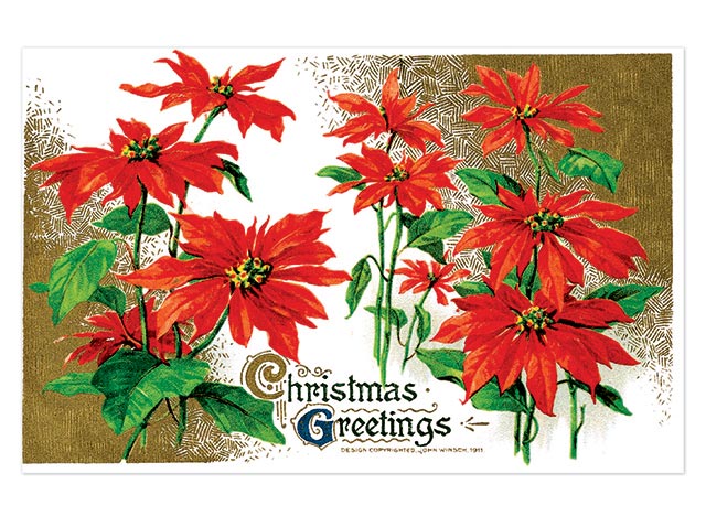 Christmas Postcard Box - 36 Unique Vintage Postcards