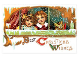 Christmas Postcard Box - 36 Unique Vintage Postcards