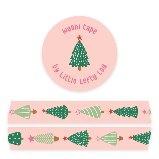 Cinta washi de árboles de Navidad 